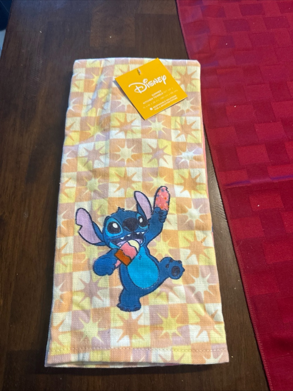 Disney Lilo & Stitch Yellow and Blue Kitchen towels